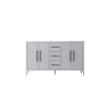60 Inch Double Bathroom Vanity In Grey