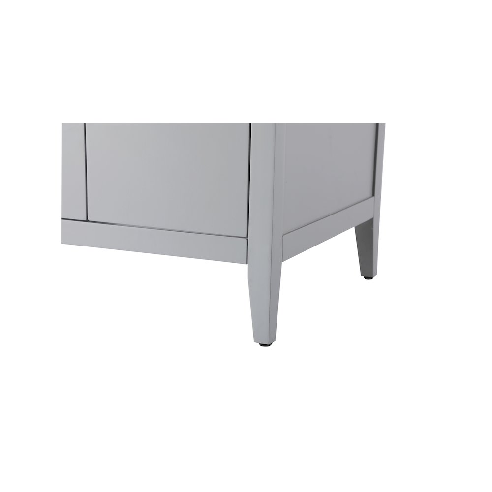 60 Inch Double Bathroom Vanity In Grey