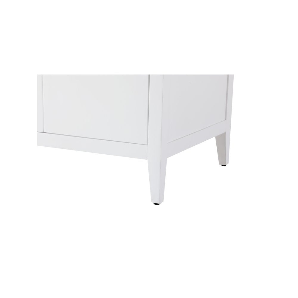 60 Inch Double Bathroom Vanity In White