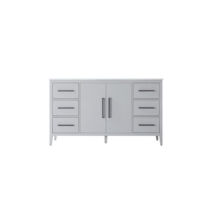60 Inch Single Bathroom Vanity In Grey