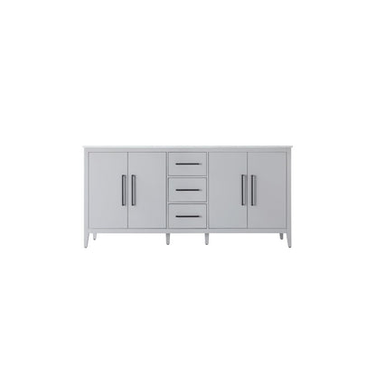 72 Inch Double Bathroom Vanity In Grey