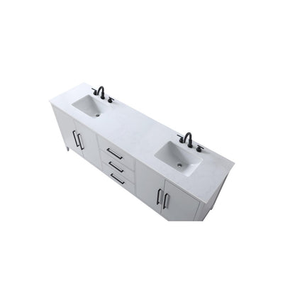 84 Inch Double Bathroom Vanity In Grey