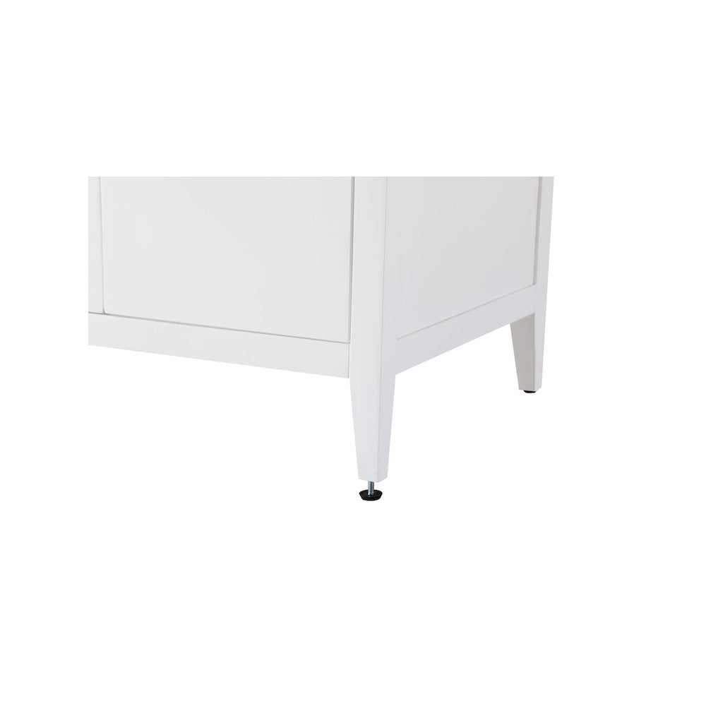 84 Inch Double Bathroom Vanity In White