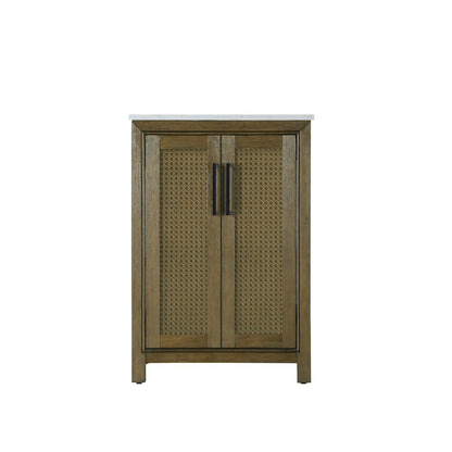 24 Inch Single Bathroom Vanity In Hazel Oak