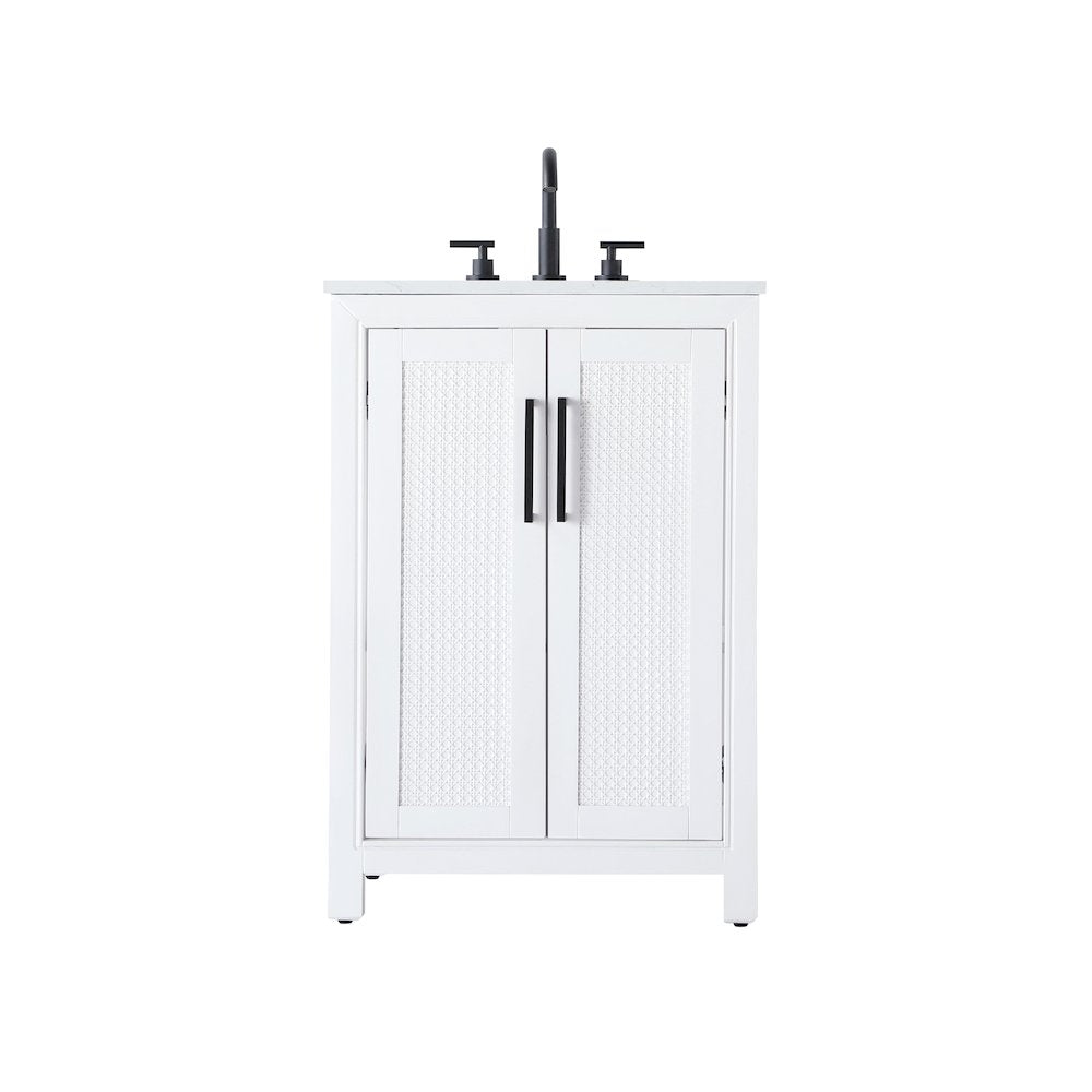 24 Inch Single Bathroom Vanity In White