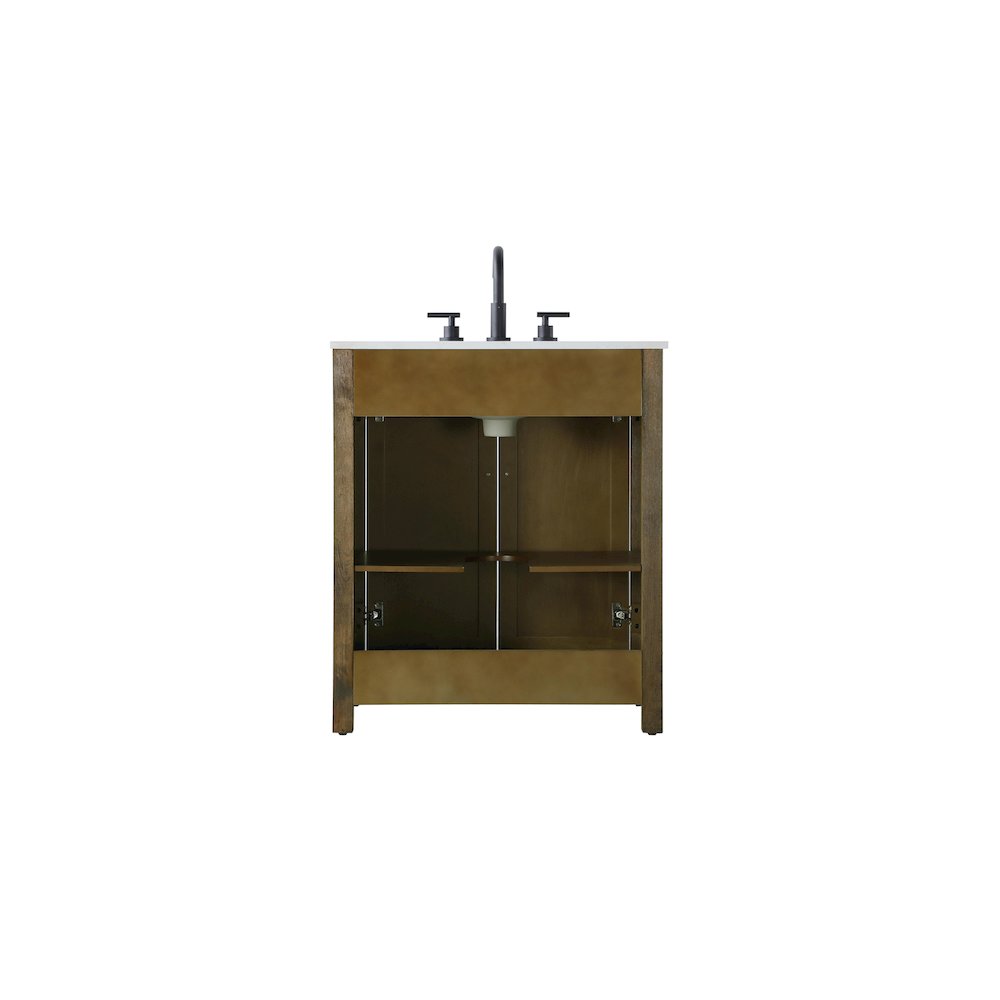 30 Inch Single Bathroom Vanity In Hazel Oak