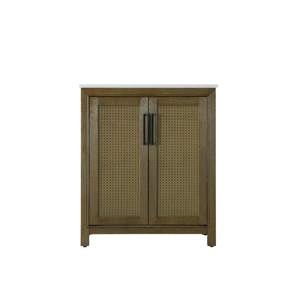 30 Inch Single Bathroom Vanity In Hazel Oak