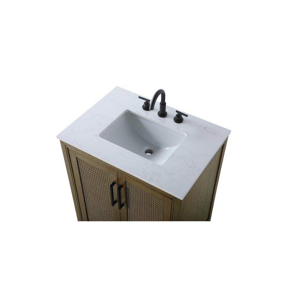 30 Inch Single Bathroom Vanity In Hazel Oak