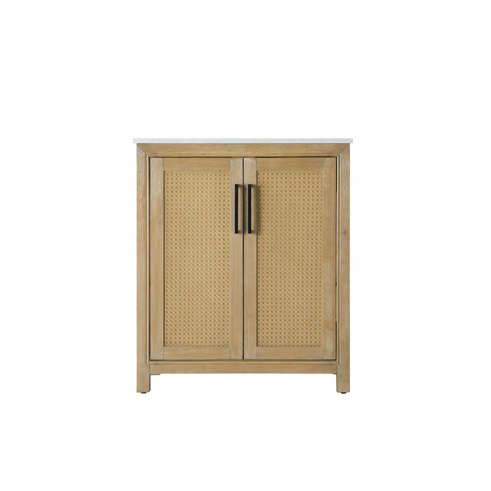 30 Inch Single Bathroom Vanity In Linen Oak