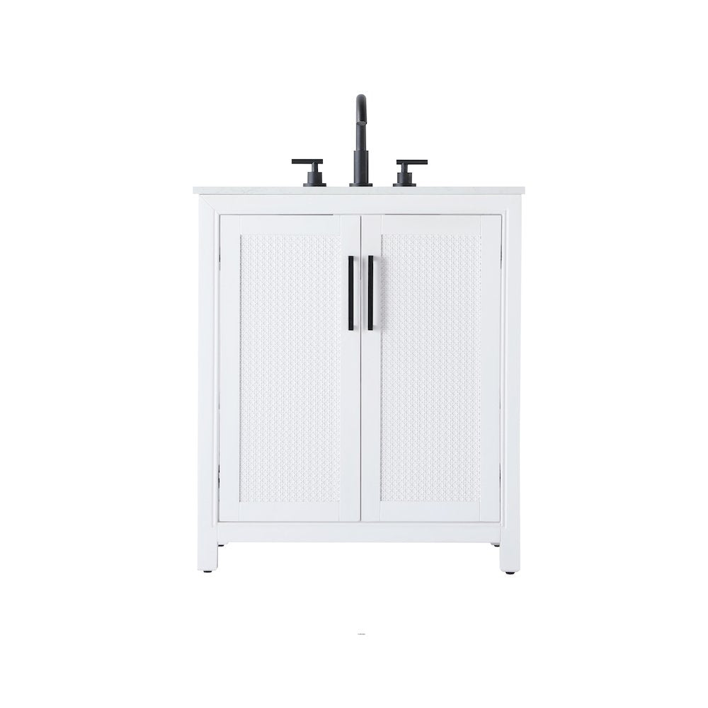 30 Inch Single Bathroom Vanity In White