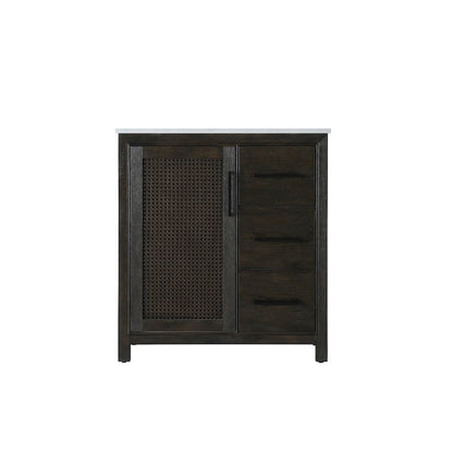 32 Inch Single Bathroom Vanity In  Chocolate Oak