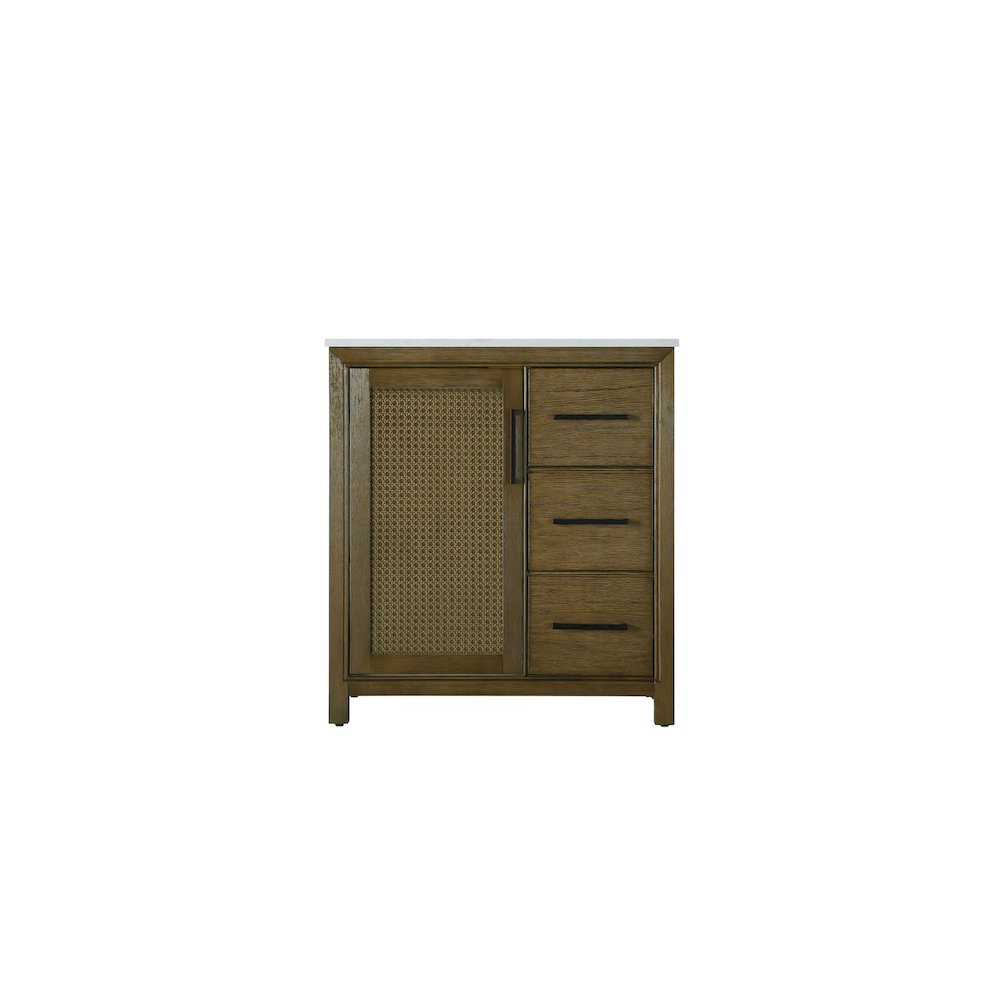 32 Inch Single Bathroom Vanity In Hazel Oak