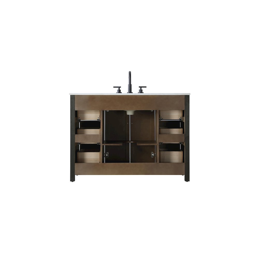 48 Inch Single Bathroom Vanity In  Chocolate Oak