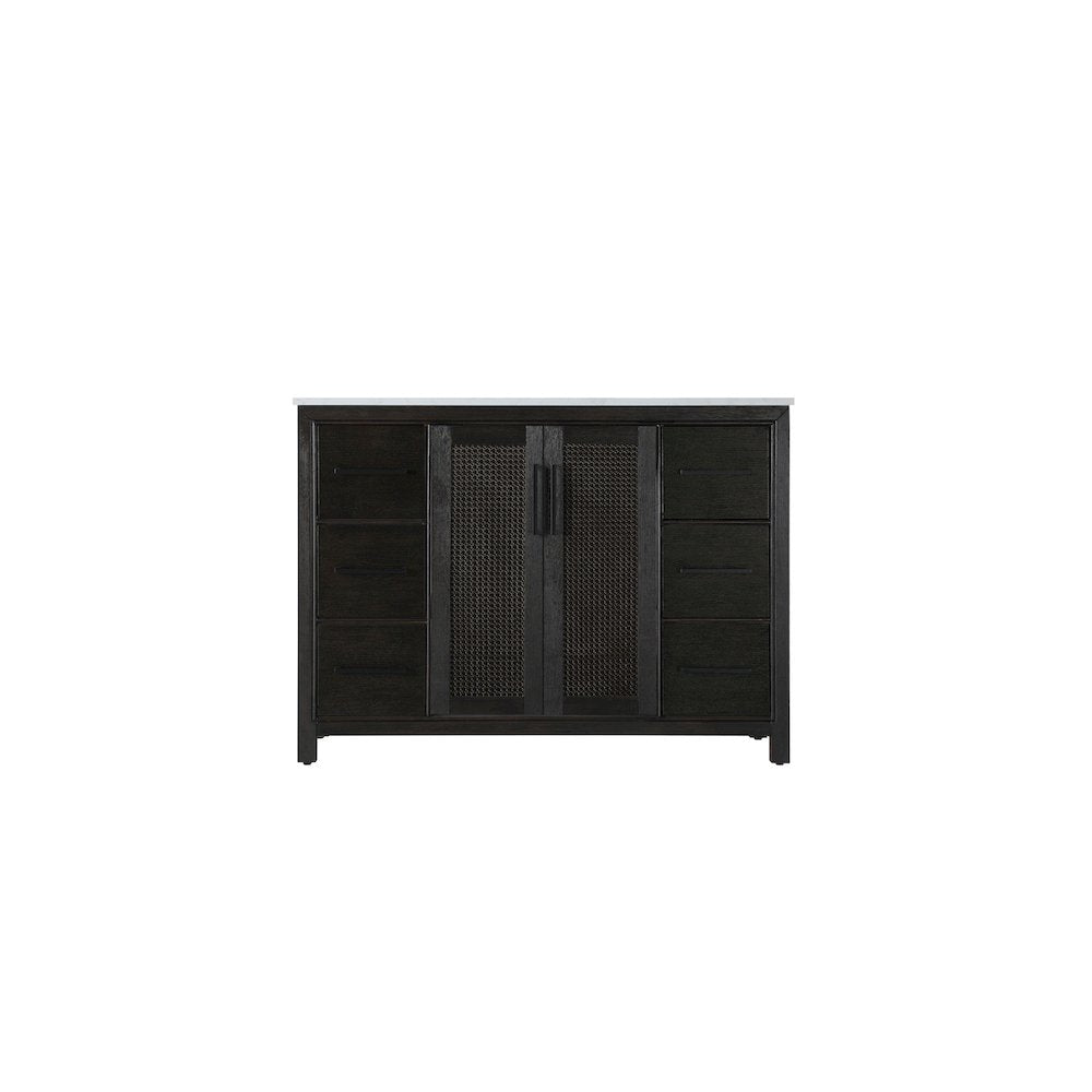 48 Inch Single Bathroom Vanity In  Chocolate Oak