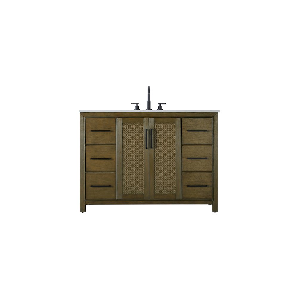 48 Inch Single Bathroom Vanity In Hazel Oak