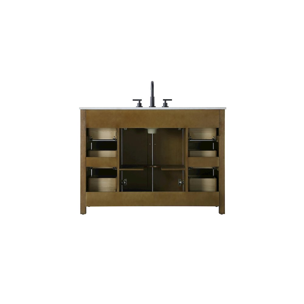 48 Inch Single Bathroom Vanity In Hazel Oak