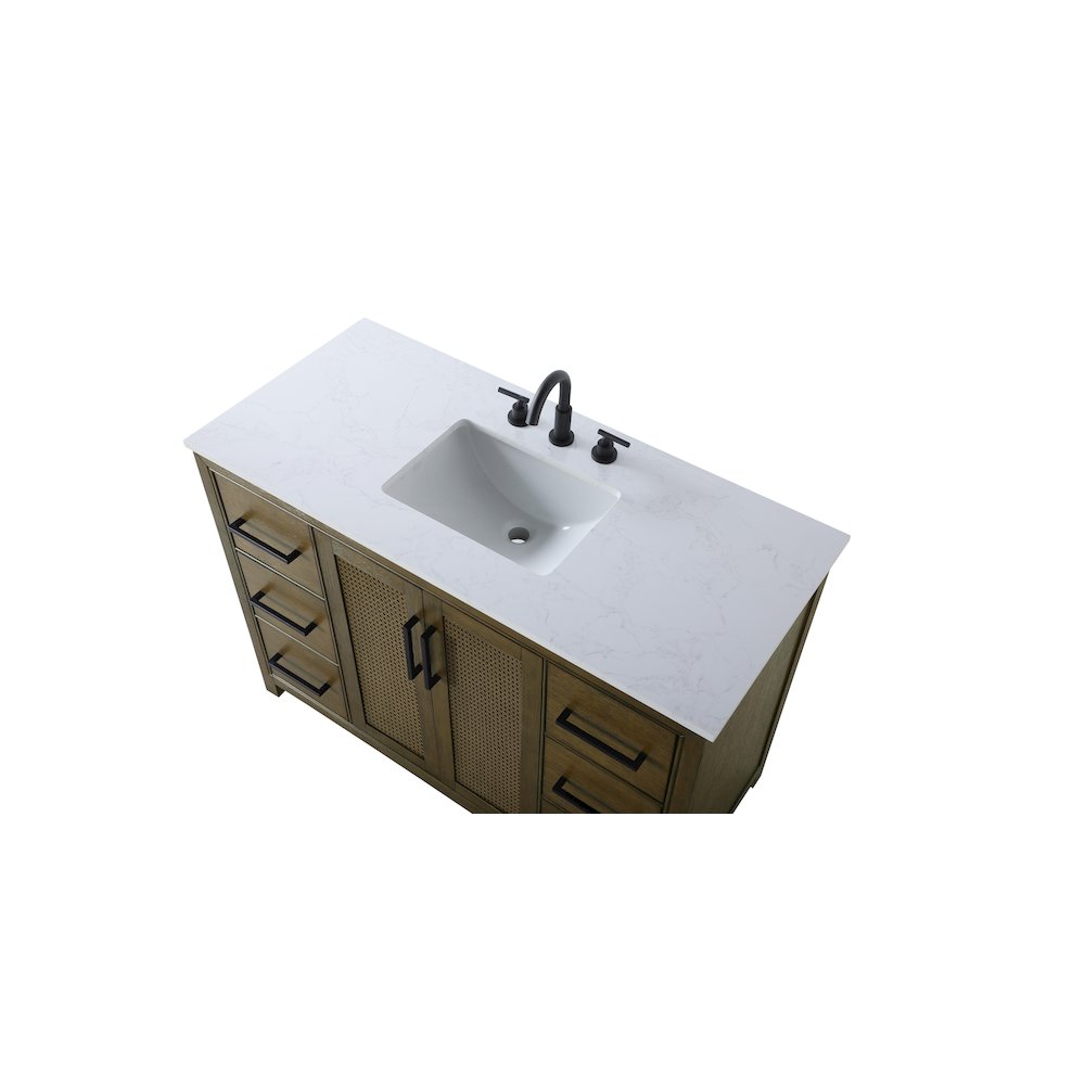 48 Inch Single Bathroom Vanity In Hazel Oak