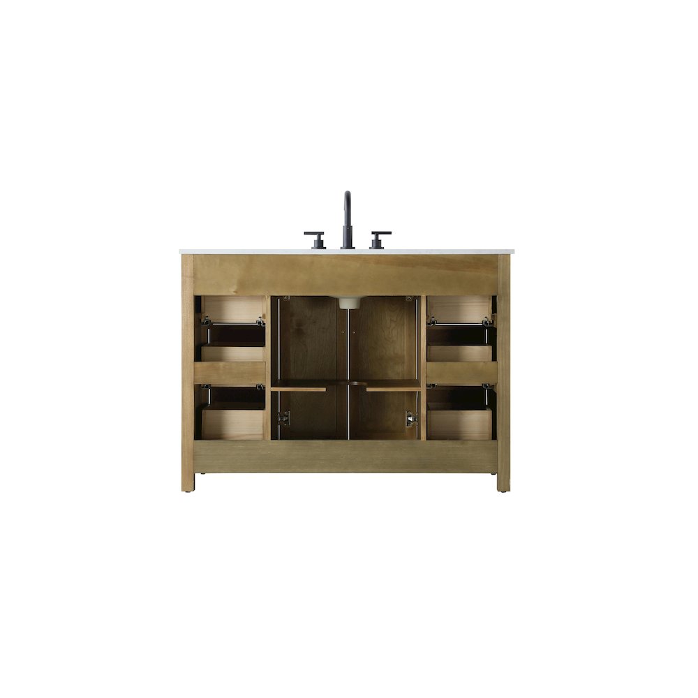 48 Inch Single Bathroom Vanity In Linen Oak