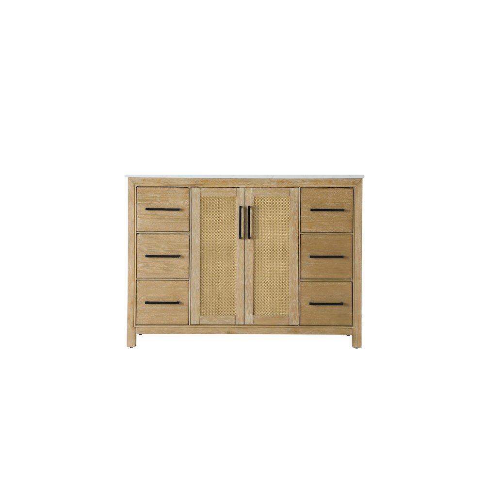 48 Inch Single Bathroom Vanity In Linen Oak