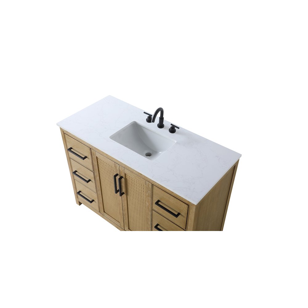 48 Inch Single Bathroom Vanity In Linen Oak