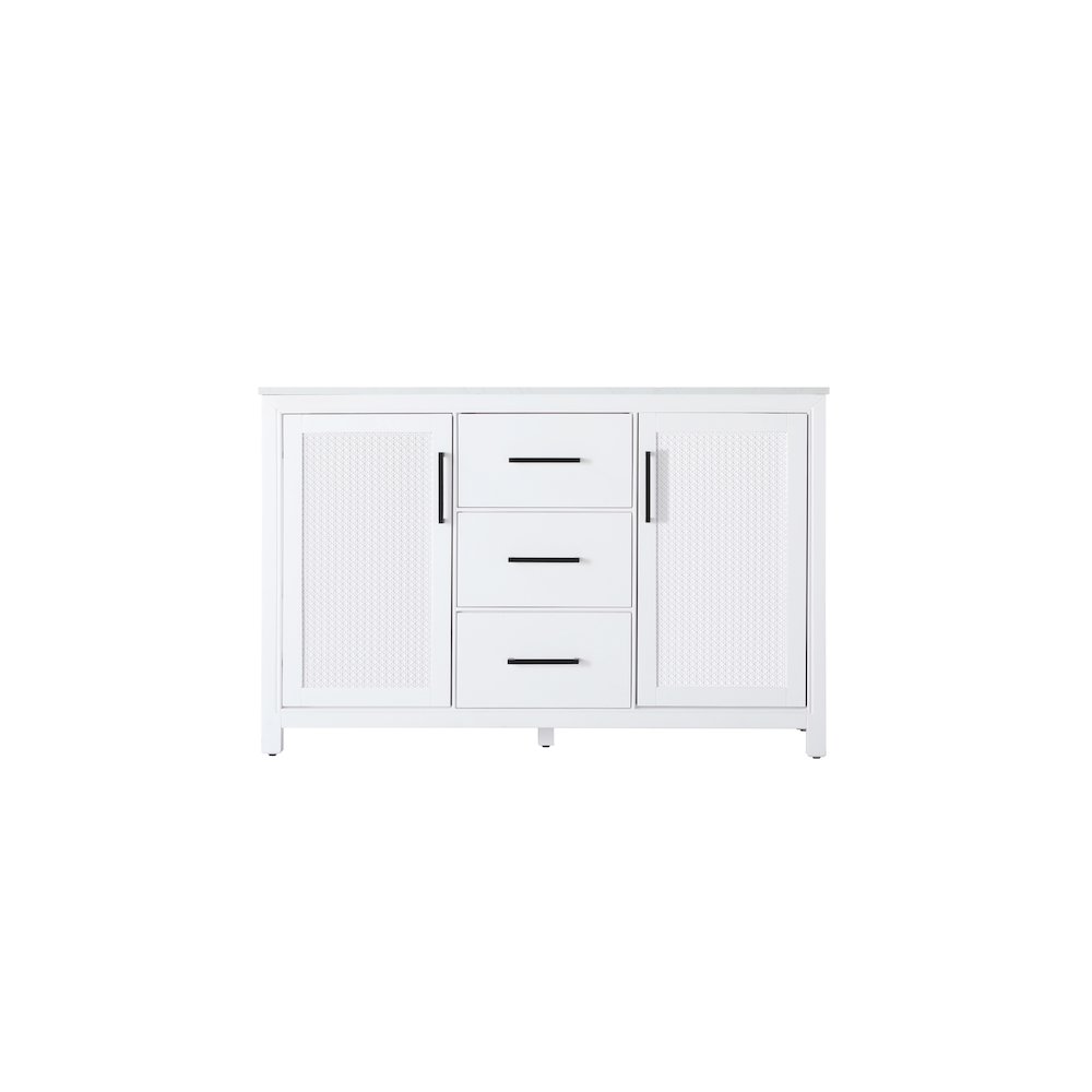 54 Inch Double Bathroom Vanity In White