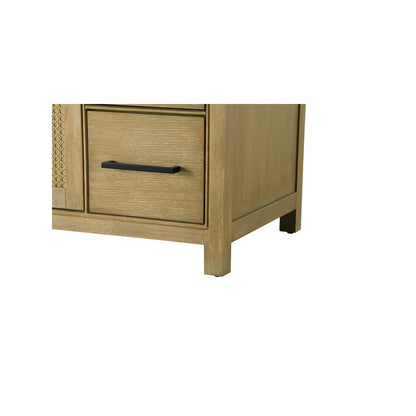 54 Inch Single Bathroom Vanity In Linen Oak