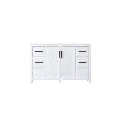 54 Inch Single Bathroom Vanity In White