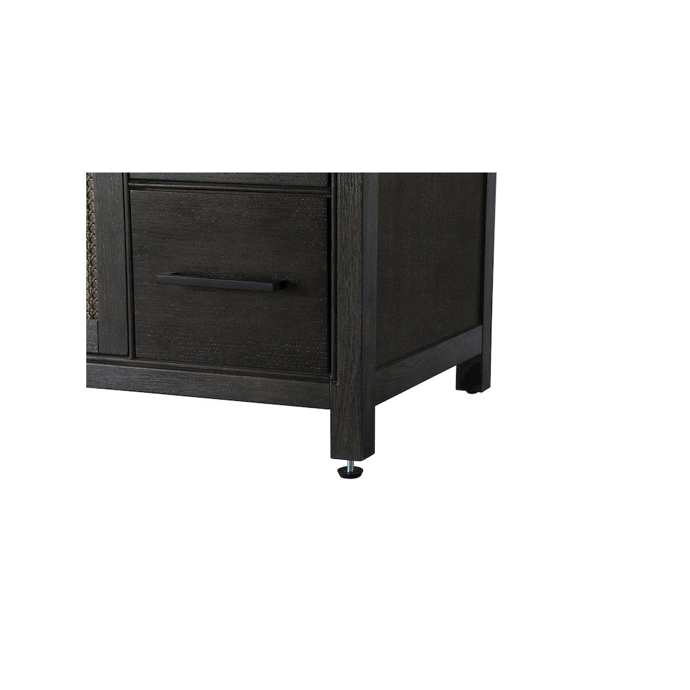 60 Inch Single Bathroom Vanity In Chocolate Oak