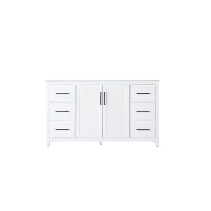 60 Inch Single Bathroom Vanity In White