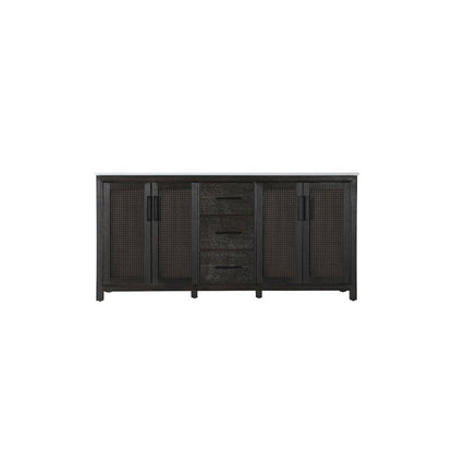 72 Inch Double Bathroom Vanity In Chocolate Oak