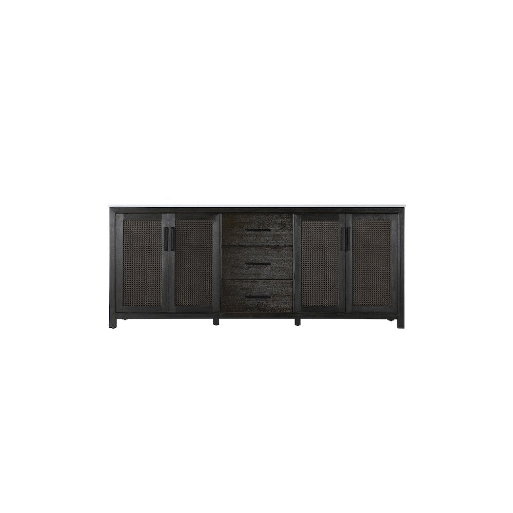 84 Inch Double Bathroom Vanity In Chocolate Oak