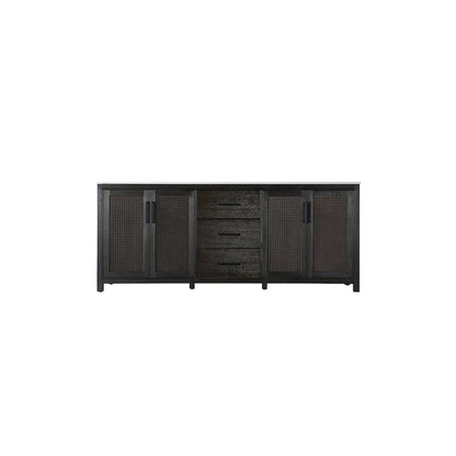 84 Inch Double Bathroom Vanity In Chocolate Oak