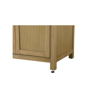 84 Inch Double Bathroom Vanity In Linen Oak