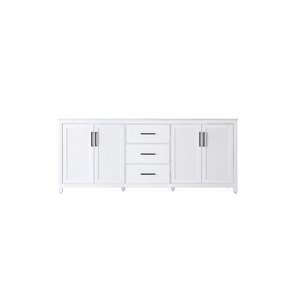 84 Inch Double Bathroom Vanity In White