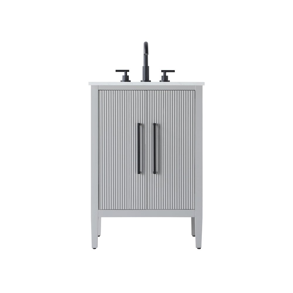 24 inch Single Bathroom Vanity in Grey