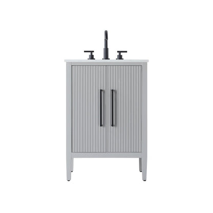 24 inch Single Bathroom Vanity in Grey