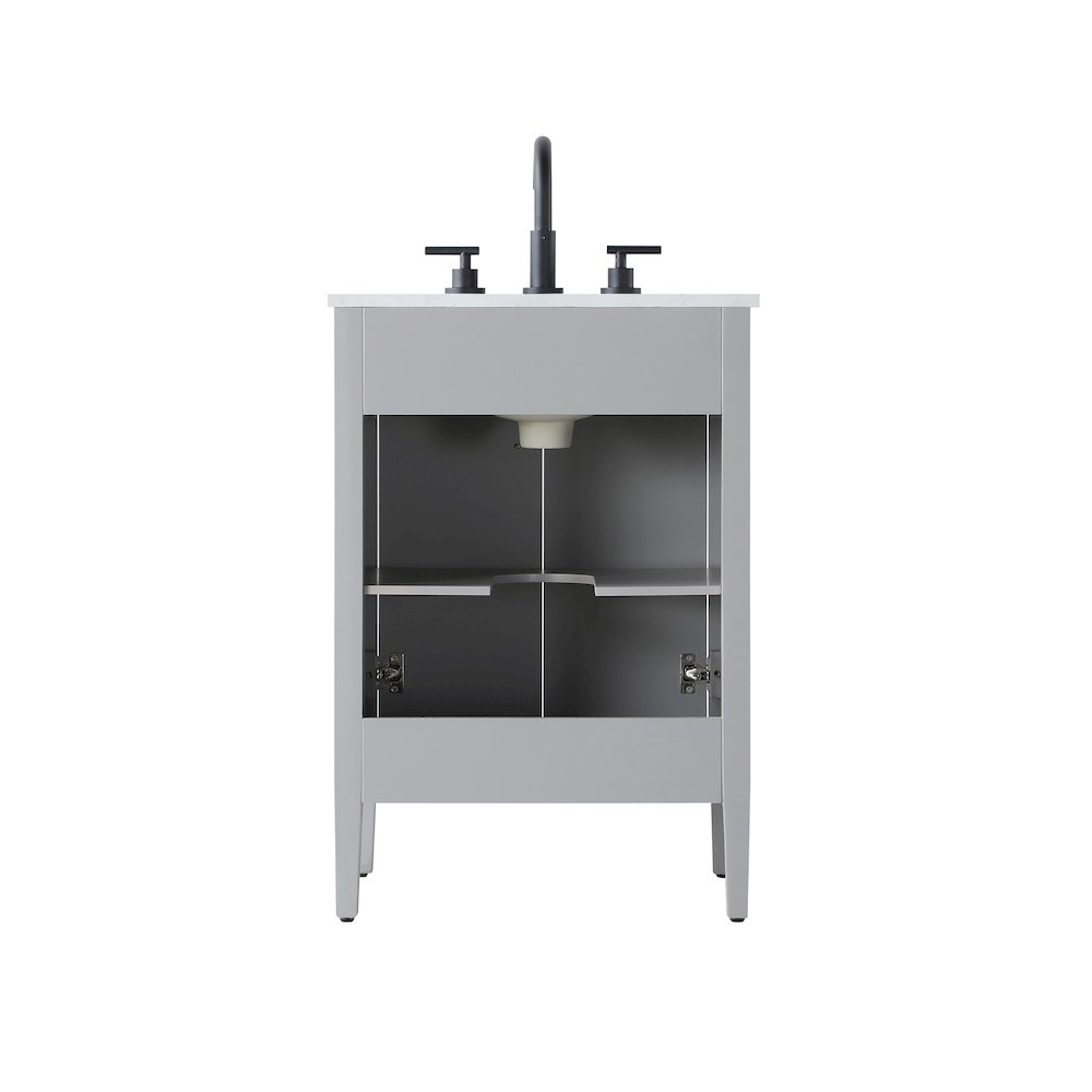 24 inch Single Bathroom Vanity in Grey