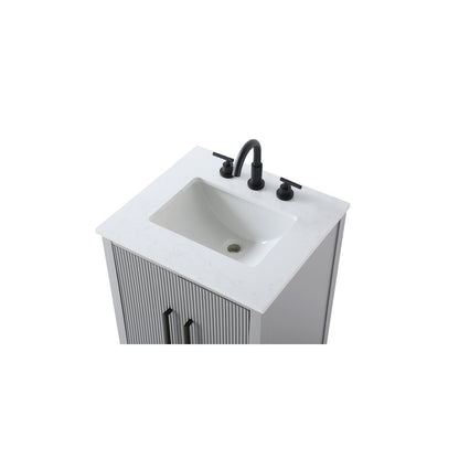 24 inch Single Bathroom Vanity in Grey