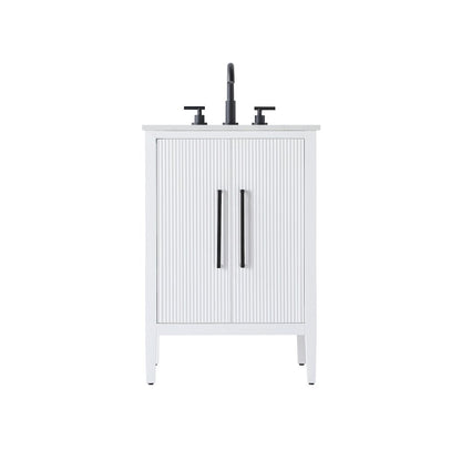 24 inch Single Bathroom Vanity in White
