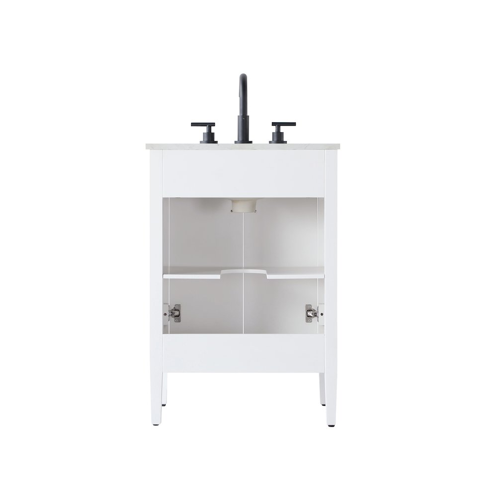 24 inch Single Bathroom Vanity in White