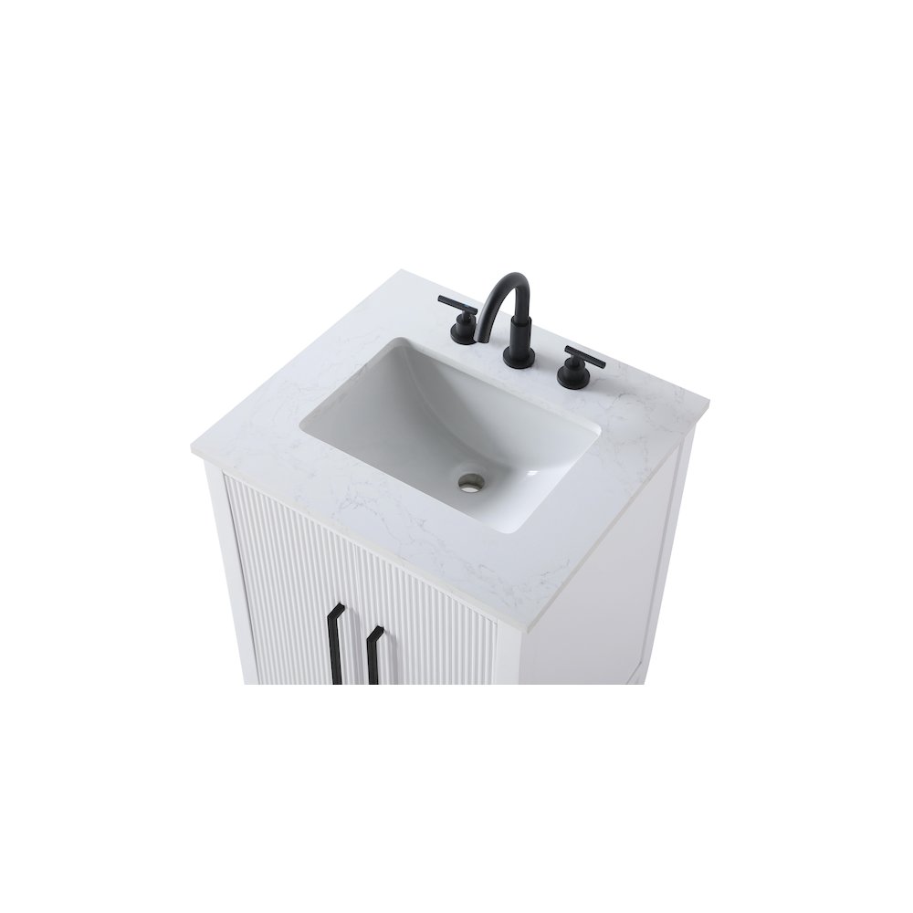 24 inch Single Bathroom Vanity in White