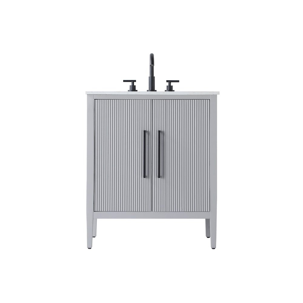 30 inch Single Bathroom Vanity in Grey
