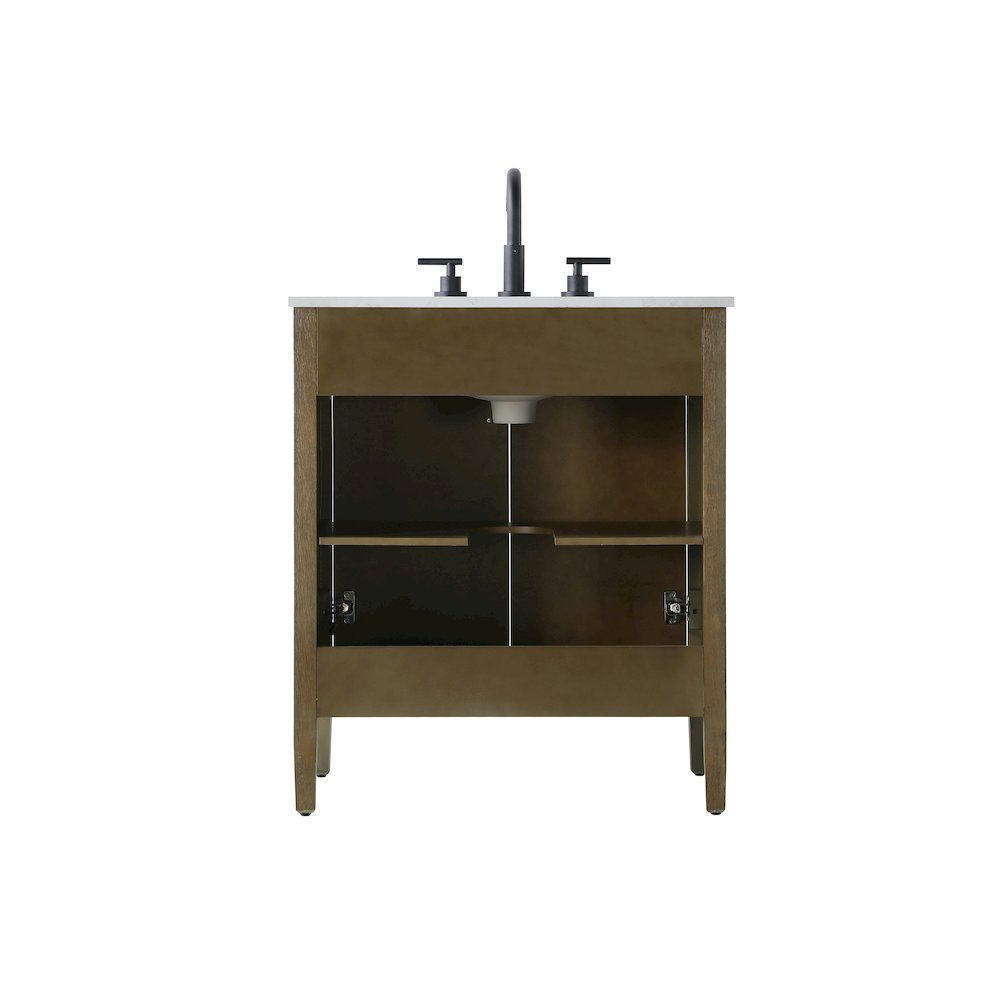 30 inch Single Bathroom Vanity in Hazel Oak