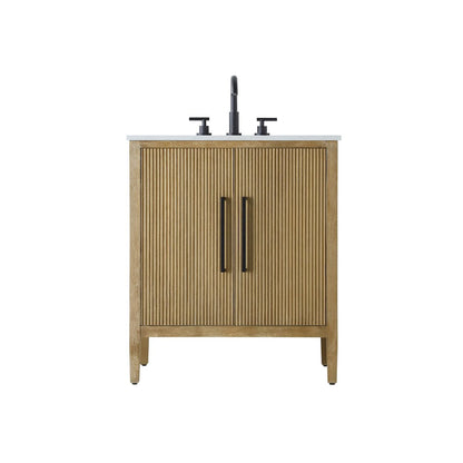 30 inch Single Bathroom Vanity in Linen Oak