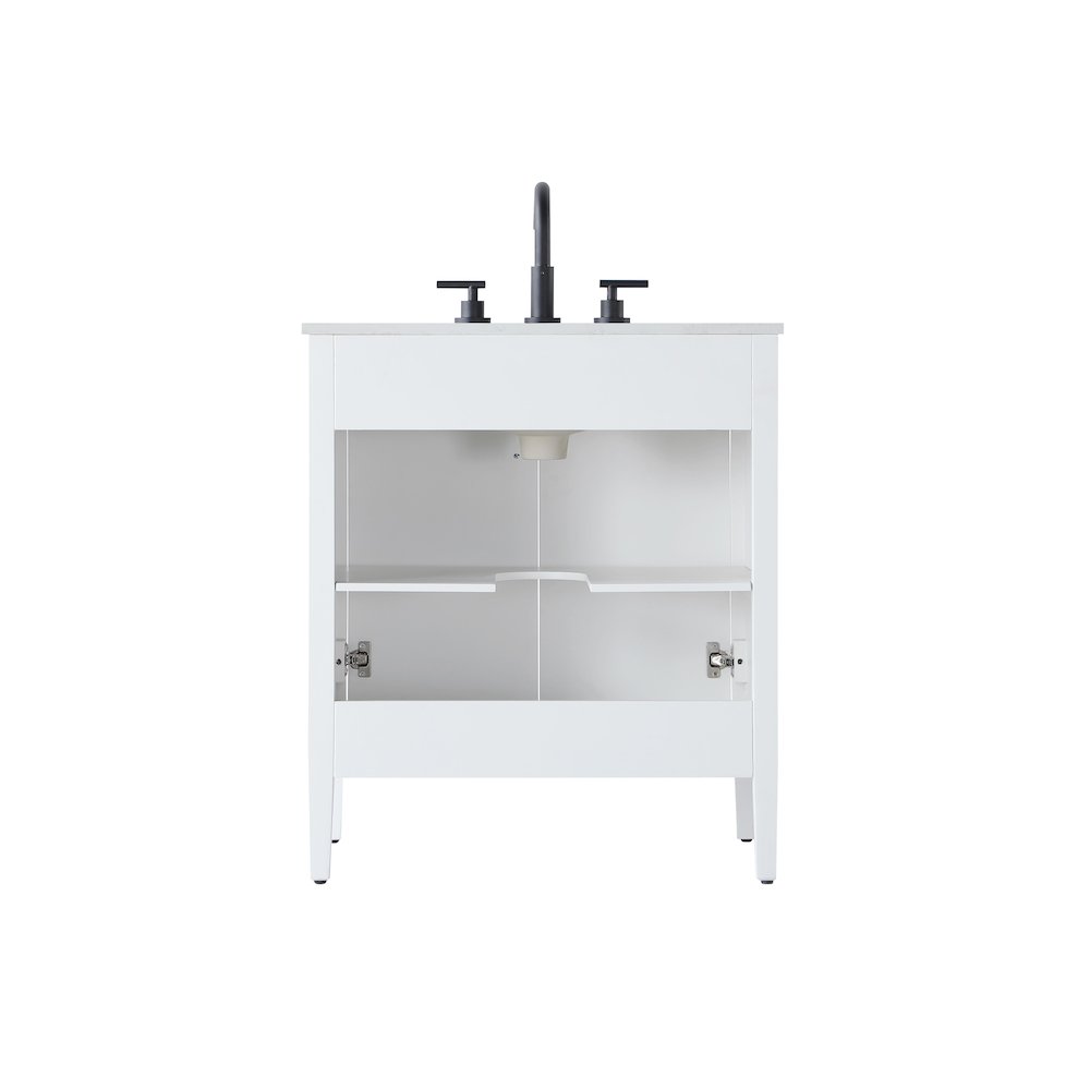 30 inch Single Bathroom Vanity in White