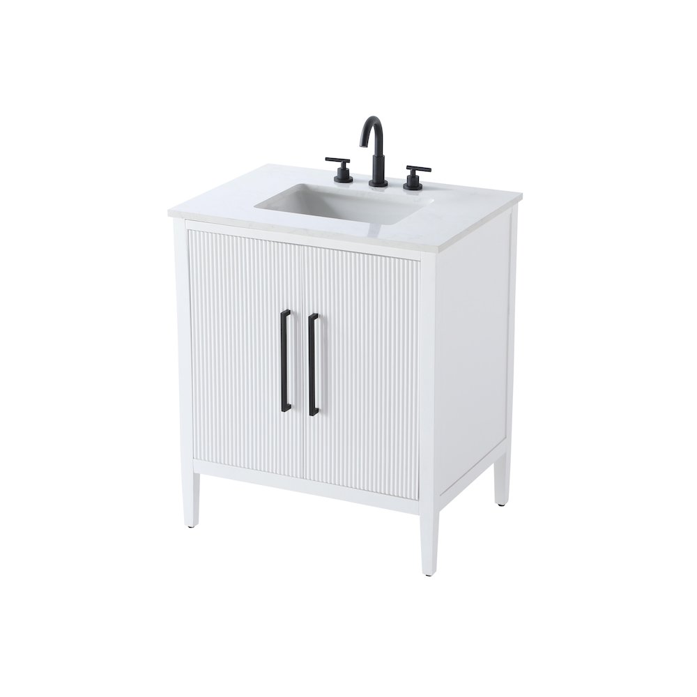 30 inch Single Bathroom Vanity in White