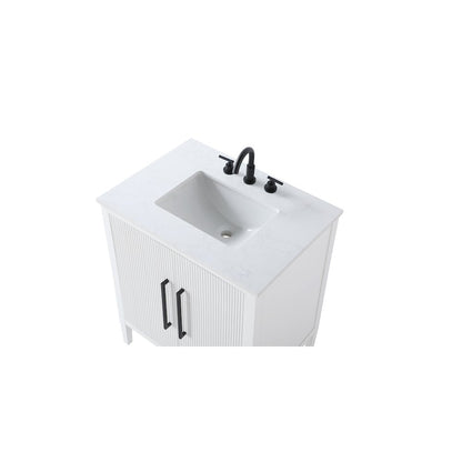 30 inch Single Bathroom Vanity in White