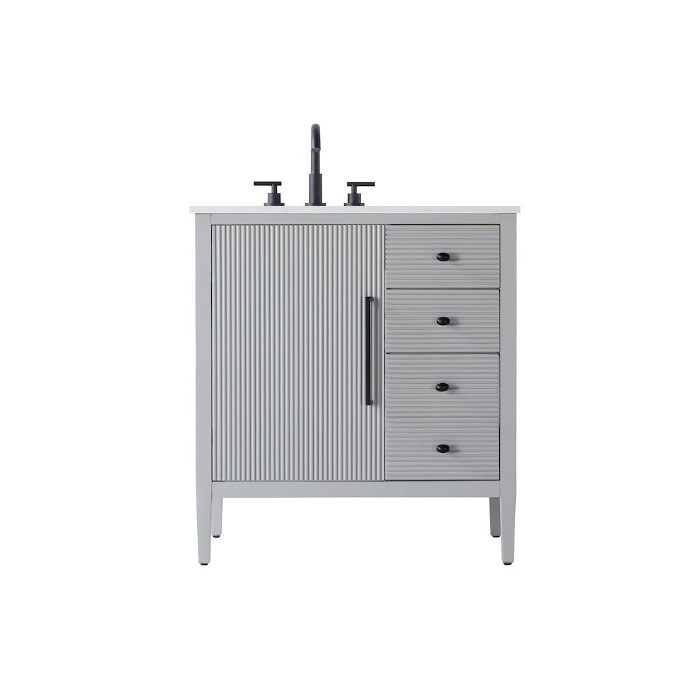 32 inch Single Bathroom Vanity in Grey