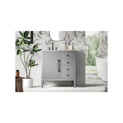 32 inch Single Bathroom Vanity in Grey