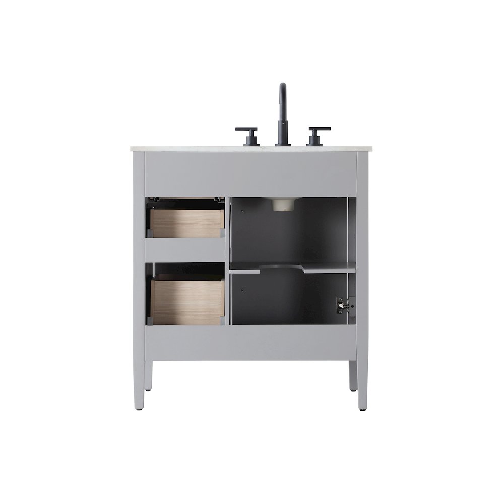 32 inch Single Bathroom Vanity in Grey
